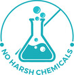 © Muhammad - No Harsh Chemical skincare logo icons (steroid free, no harsh chemical, organic ingredients, paraben free, gluten free)