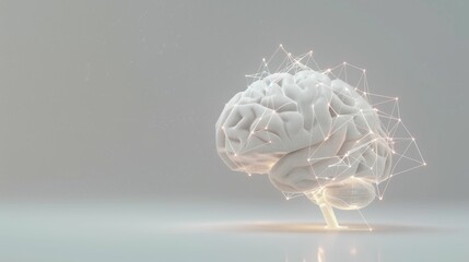 brain concept, neural network representation, digital innovation, artificial intelligence, futuristi