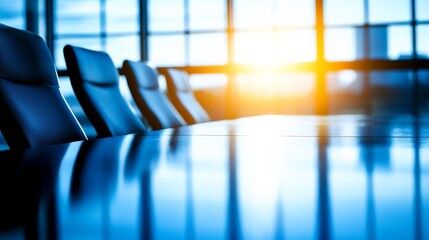 Boardroom Chairs in Warm Sunlight