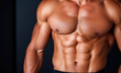 © piai - Athlete Showcasing Perfectly Sculpted Abs in Action