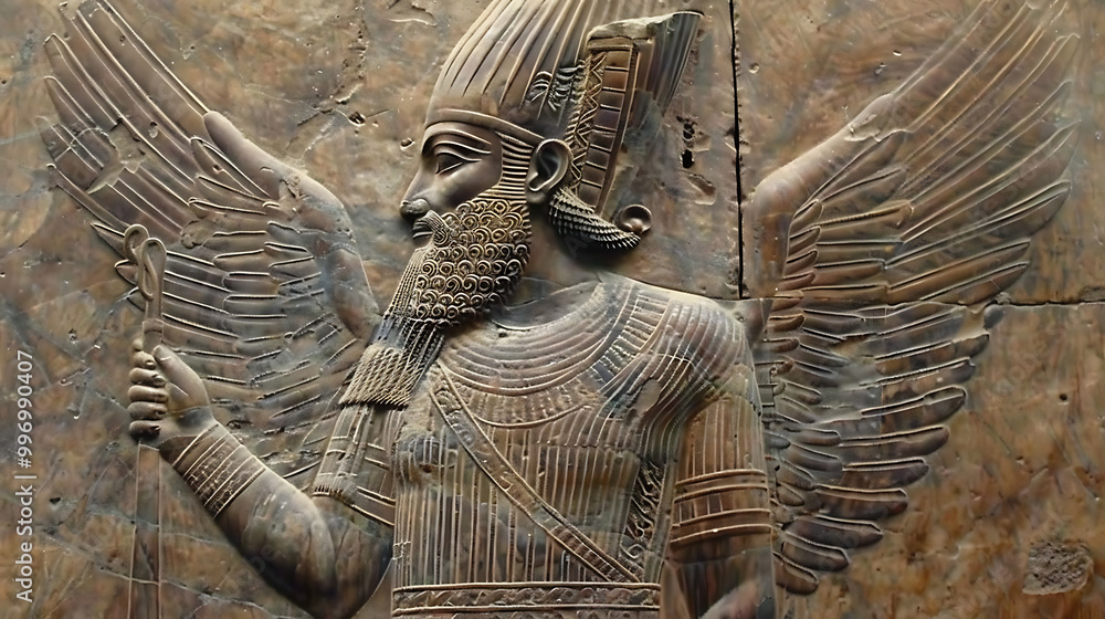 Fotografie Ancient Sumerian Gods old anunnaki structure of Anunnaki ...