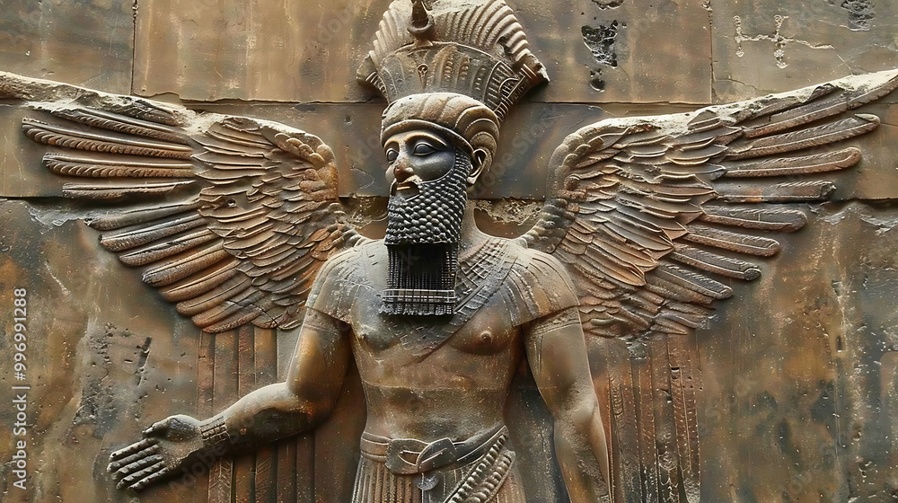Fotografie Ancient Sumerian Gods old anunnaki structure of Anunnaki ...