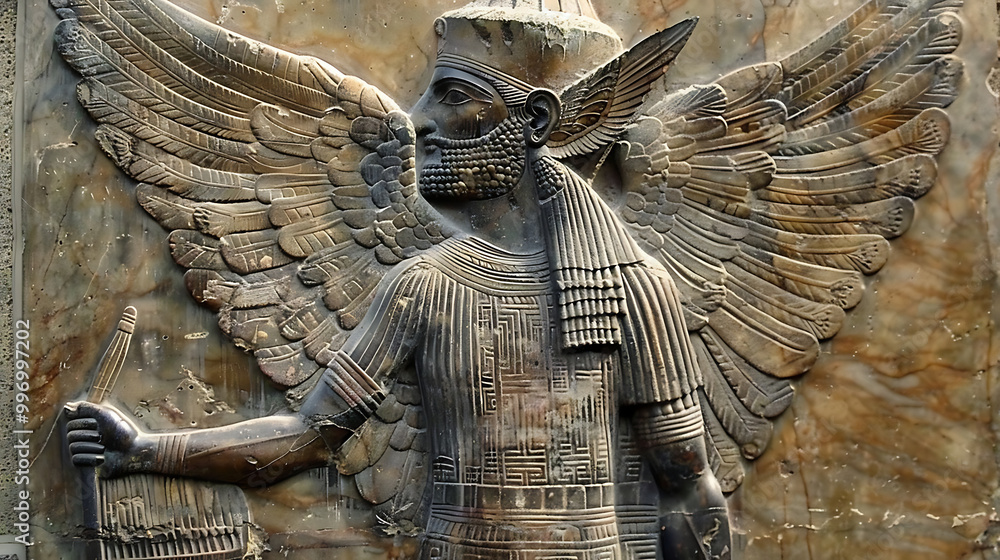 Fotografie Ancient Sumerian Gods old anunnaki structure of Anunnaki ...