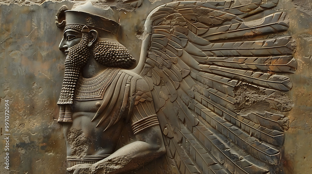 Fotografie Ancient Sumerian Gods old anunnaki structure of Anunnaki ...