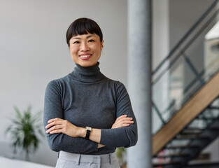 business meeting businesswoman woman office portrait entrepreneur smart confident happy colleague bu