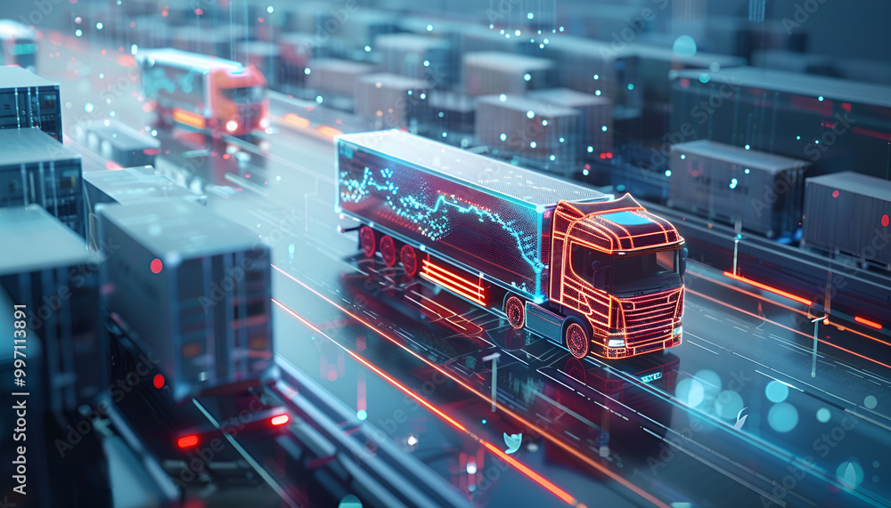 AI in logistics and supply chain management concept. More accurate ...