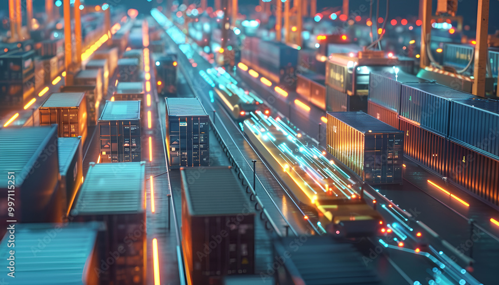 AI in logistics and supply chain management concept. More accurate ...