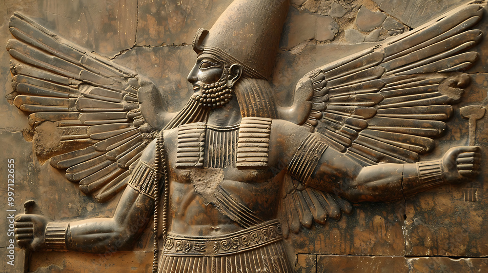 Fotografie Ancient Sumerian Gods old anunnaki structure of Anunnaki ...