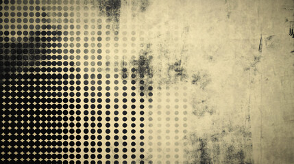 Vintage halftone grunge paper texture copy space background.