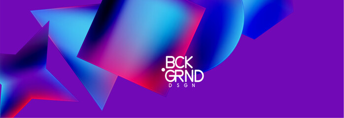 Poster - Fluid color geometric shapes abstract background. Vector Illustration For Wallpaper, Banner, Background, Card, Book Illustration, landing page