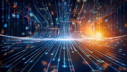 Circuit board, Motherboard, Digital chip. Tech science technology background. Integrated communication processor. Information engineering component with bokeh. Generated image