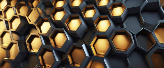 Wall Mural - abstract honeycomb pattern