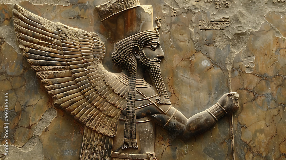 Fotografie Ancient Sumerian Gods old anunnaki structure of Anunnaki ...