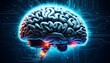 © sembiz sembiz - advanced ai brain with electrical circuits and a tech-inspired core