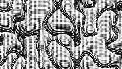 Wall Mural - point wave noise texture. abstract dot background. technological cyberspace background.