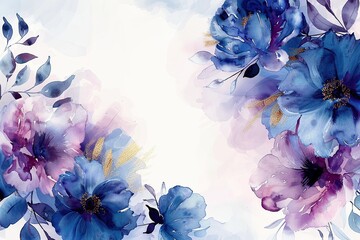 Sticker - Watercolor Floral Background