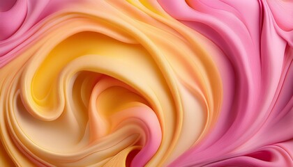 abstract background with swirling pink and yellow hues