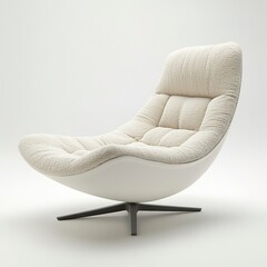 Poster - Comfortable armchair in modern design white background  