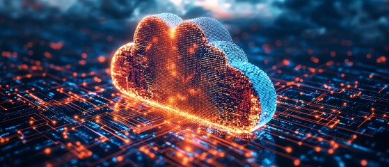 Aufkleber - Cloud ERP, Enterprise Resource Planning concept Connecting data with cloud computing to access to HR management Business resources plan to manage company enterprise resource