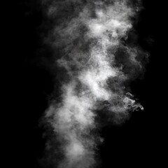 Wall Mural - Dark black background enhanced by abstract patterns of smoke and fog image