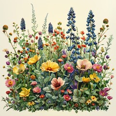 Poster - Colorful Wildflower Meadow