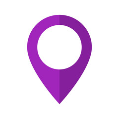 Wall Mural - Purple location icon