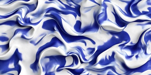 Wall Mural - Abstract Blue and White Fabric Texture