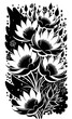 © stiven - black and white floral background