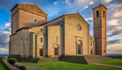 Wall Mural - Ancient Church of San Pietro in Tuscania: A Glimpse into Timeless Architectural Beauty