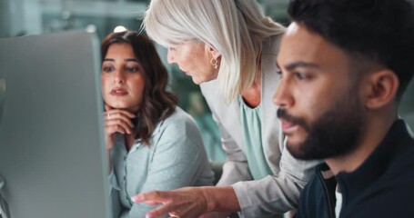 Poster - Business, manager and discussion for staff, training and guidance in office. Mentor, teaching and intern with conversation, systems and administration for schedule and trainee for company process