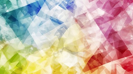 Wall Mural - Colored_geometric_watercolor_blended_background