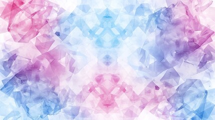 Poster - Colored_geometric_watercolor_blended_background