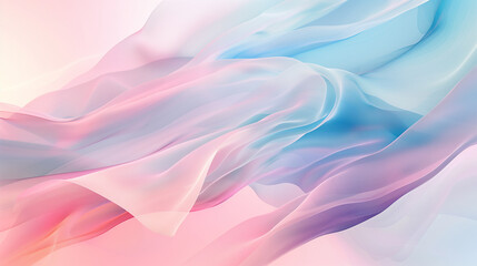 Poster - abstract business background Soft pastel gradient with fluid, flowing shapes blending into one another, evoking a sense of calm and tranquility. relaxing wallpaper 