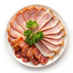 Wall Mural - slices of ham