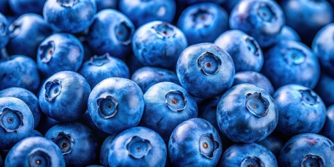 Extreme close-up of fresh ripe blueberries, creating a vibrant and organic background , macro, blueberries, ripe, summer, harvest