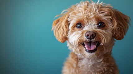 Canvas Print - Happy Dog Portrait.