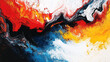© MstAfrin - Abstract oil painting, with a dark blue and red abstract background (6)