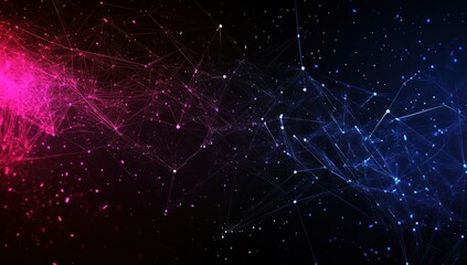 Wall Mural - abstract digital network