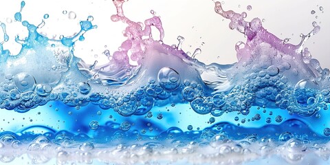 water splash in water