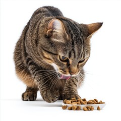 Canvas Print - Cat Eating Food.