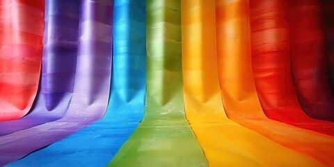 Poster - colorful plastic chairs