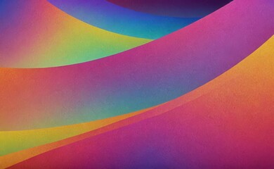 Wall Mural - A colorful, abstract painting with a rainbow of colors