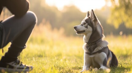 Sticker - Husky in the Sun.