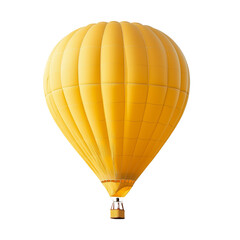 Wall Mural - floated yellow hot-air balloon isolate on transparency background png