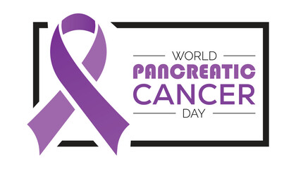 World Pancreatic Cancer Day is observed every year on November. Medical Healthcare Awareness concept. background, placard, banner template Vector illustration design.