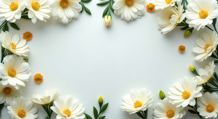 Wall Mural - frame of flowers