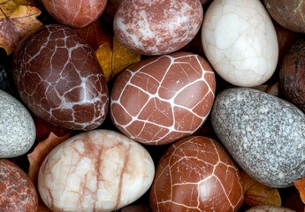 Canvas Print - Assortment of decorative stones and rocks