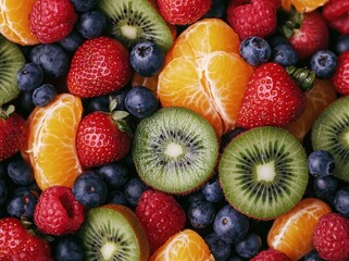 Poster - Assortment of fresh colorful fruits