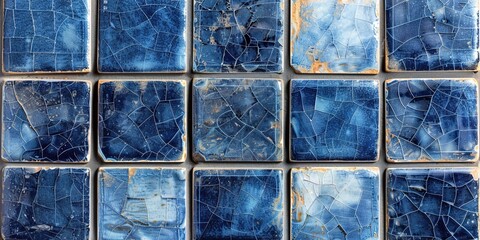 Wall Mural - blue tiles