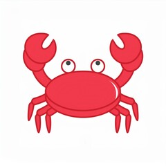 Wall Mural - crab illustration isolated on white